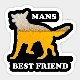 Mans Best Friend Sticker